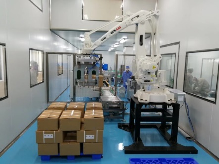 8-12 箱 / 分钟高速码垛，华体会平台-华体会(中国)一站式服务平台线设备赋能企业智能升级